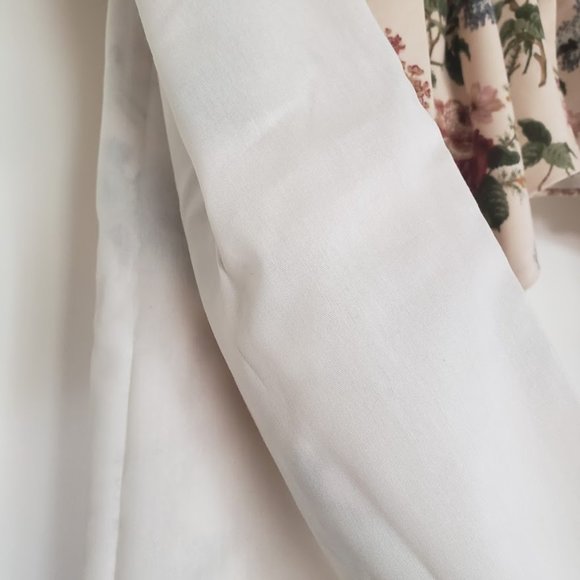 Swag Set & 42" Valance Wide Pocket 86W x 36L Cotton Twill Roses Floral Pattern - Picture 6 of 7